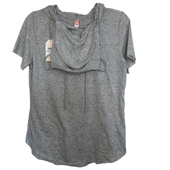 Maaji Only To Inspire 2-in-1 Adult Face Mask Hoodie Top In Gray - Picture 2 of 6